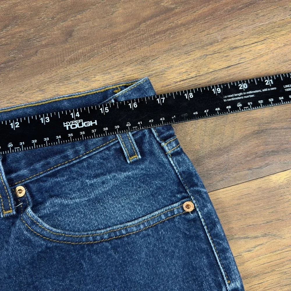 Levis 505 Straight Leg Jeans Mens 33x28 Medium Wash Blue Denim Pants‎ 505-0216